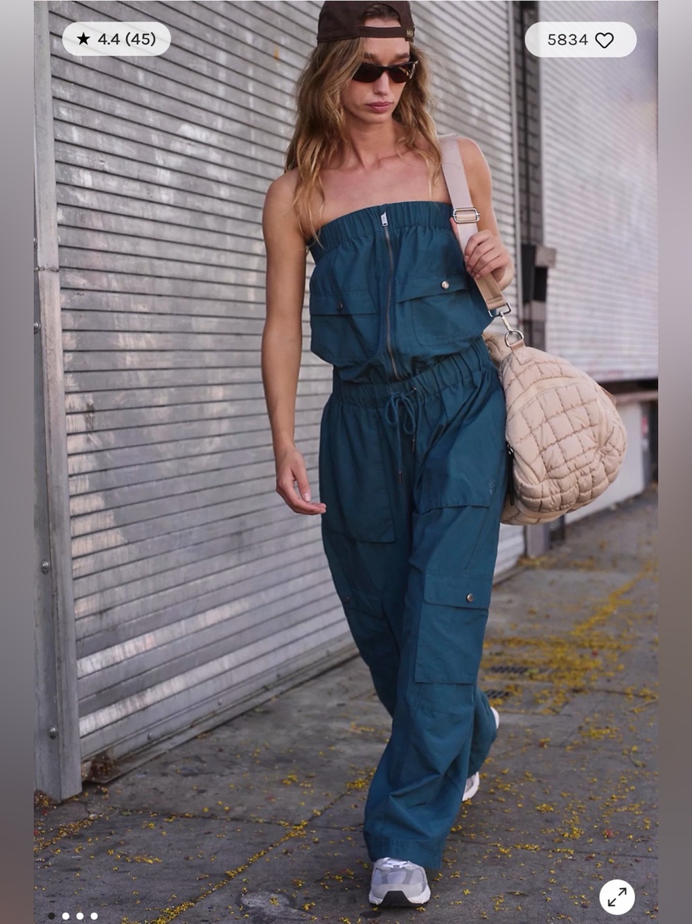 Free People Shot Clock Onesie in Blue Sz XSmall NWT!